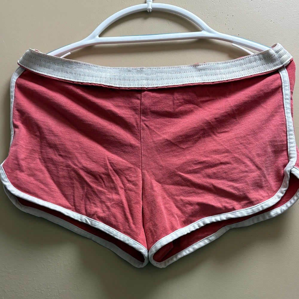 Soffe Red and White Athletic Shorts